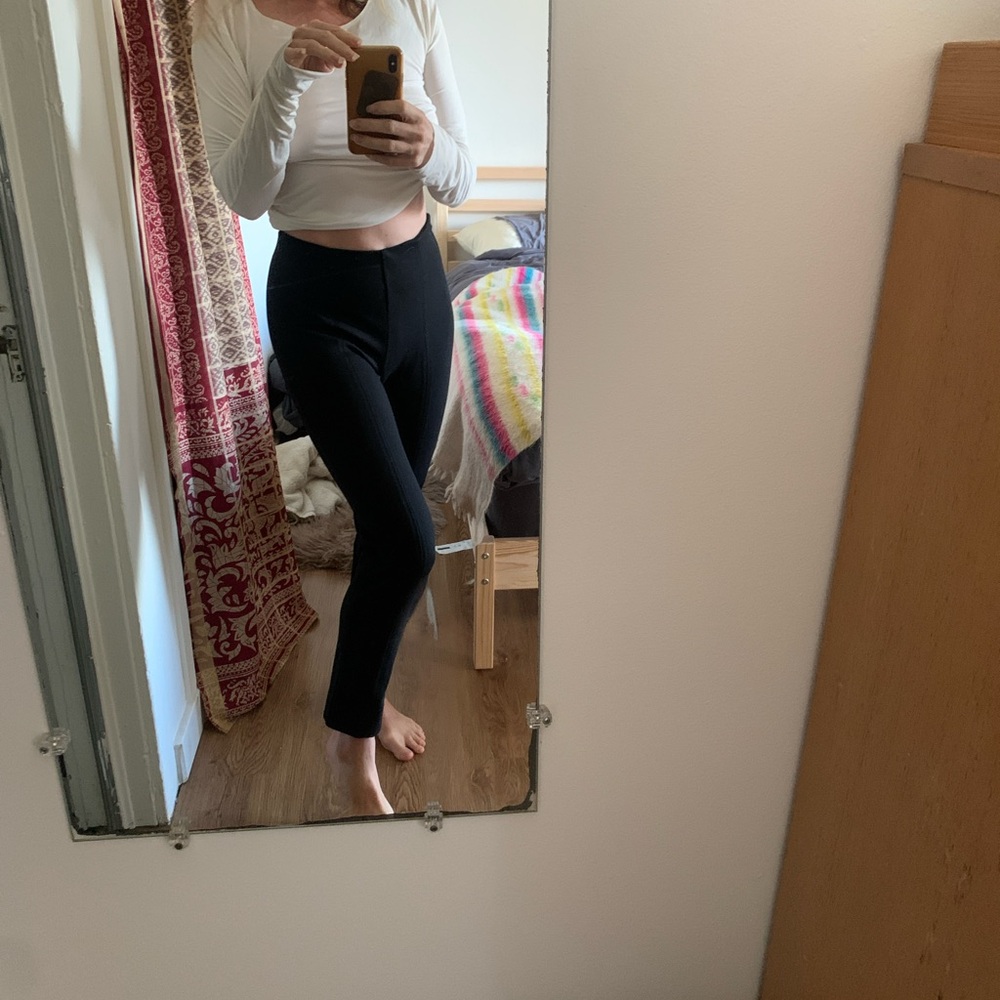 Quince ultra stretch ponte straight leg pants